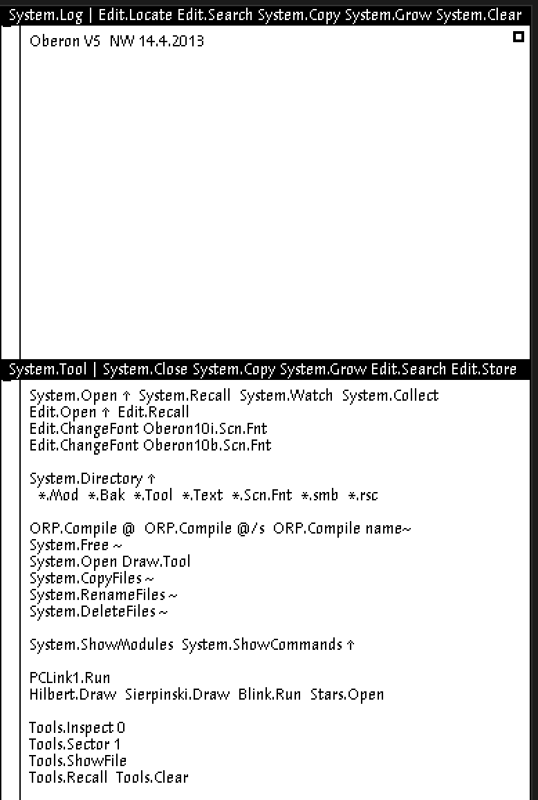 The same system running in a browser