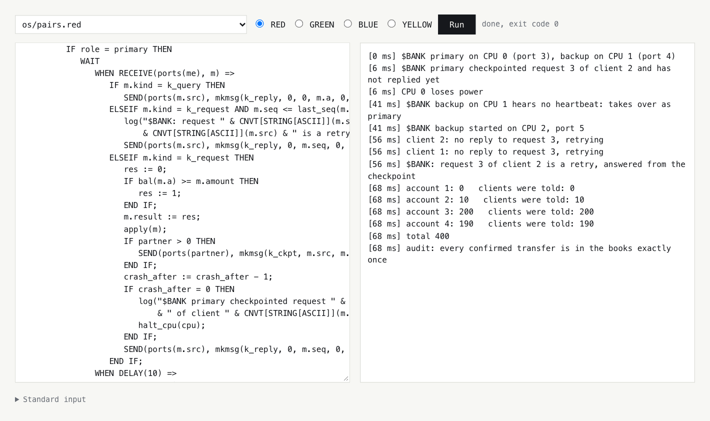 PAIRS in the browser