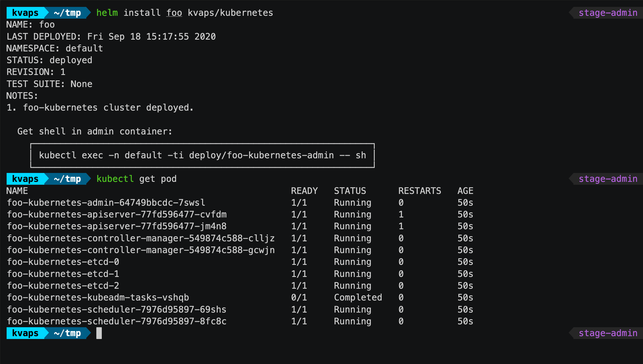 Kubefarm Installing Kubernetes-in-Kubernetes