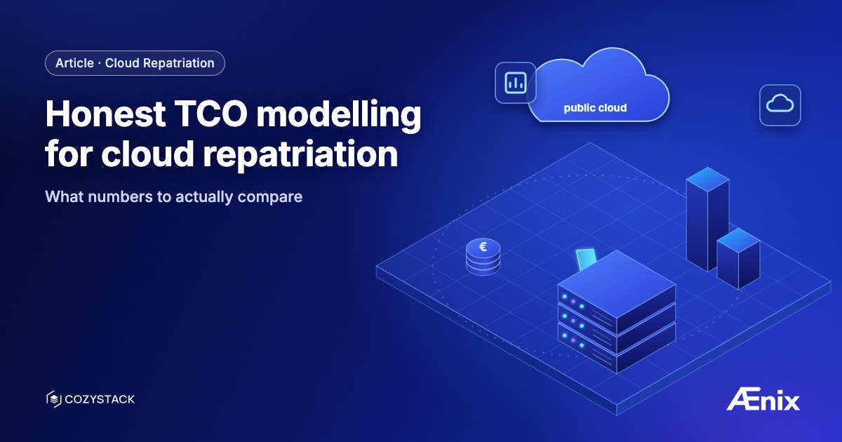 Honest TCO modelling for cloud repatriation — what numbers to actually compare
