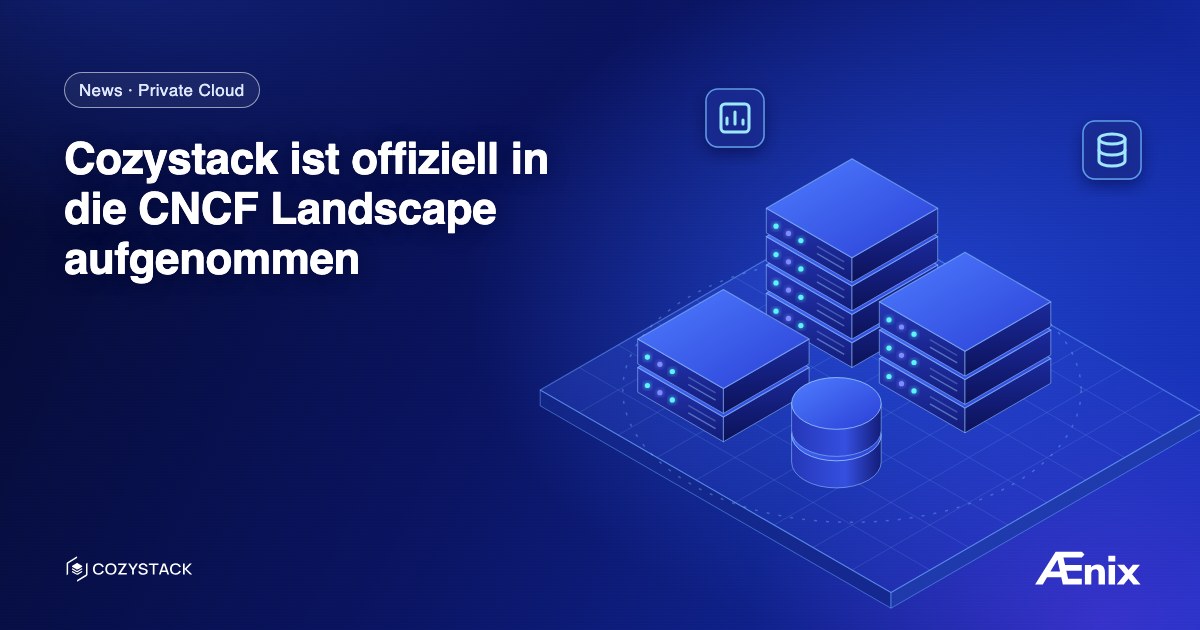 Cozystack ist offiziell in die CNCF Landscape aufgenommen