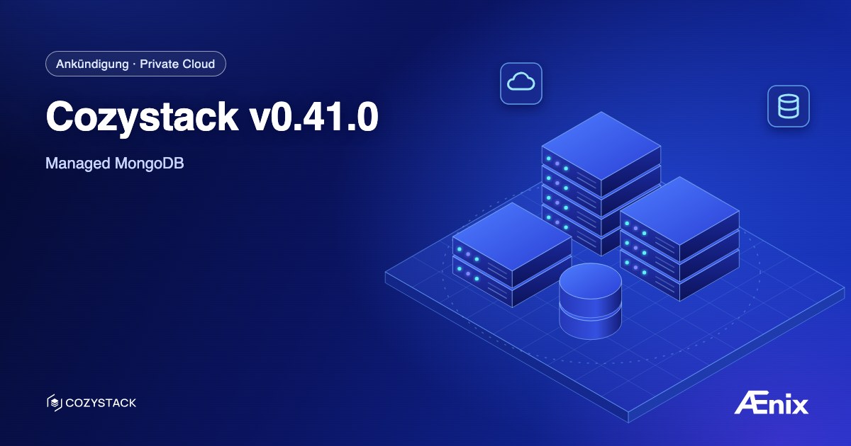 Cozystack v0.41.0: Managed MongoDB