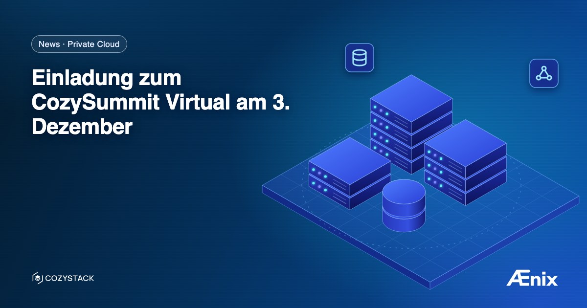 Einladung zum CozySummit Virtual am 3. Dezember