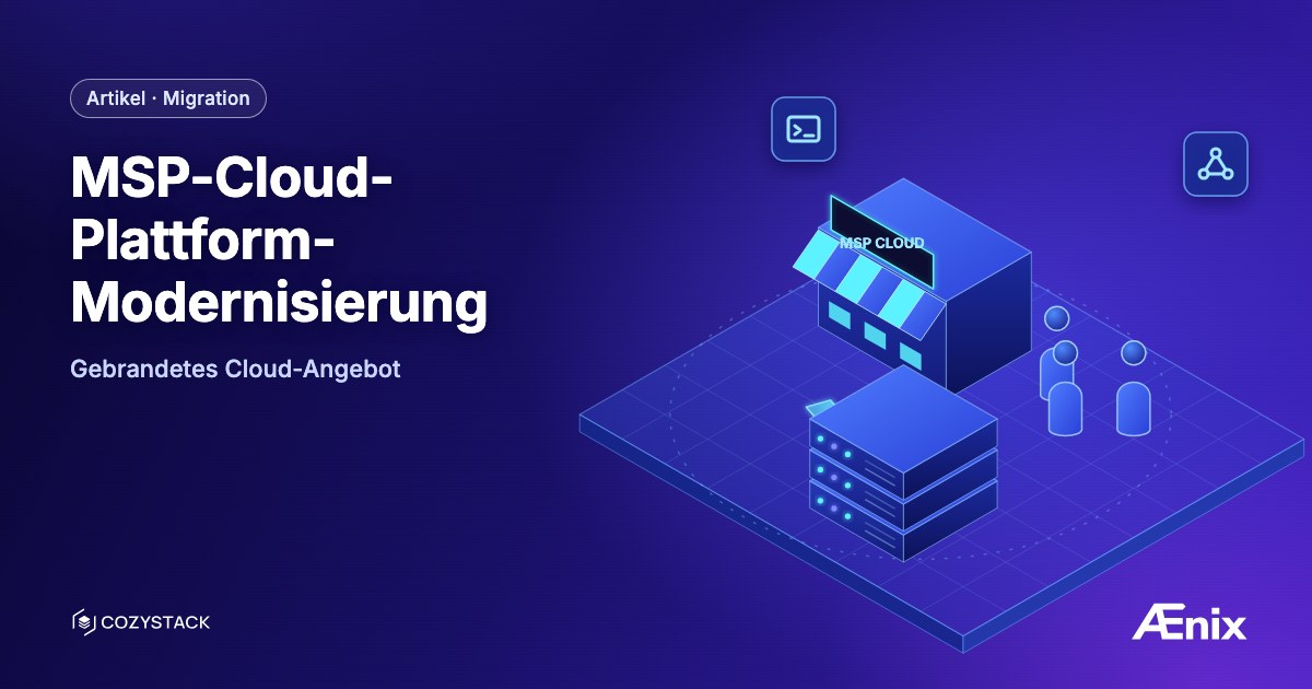 MSP-Cloud-Plattform-Modernisierung — gebrandetes Cloud-Angebot