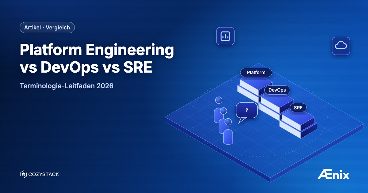 Platform Engineering vs DevOps vs SRE — Terminologie-Leitfaden 2026