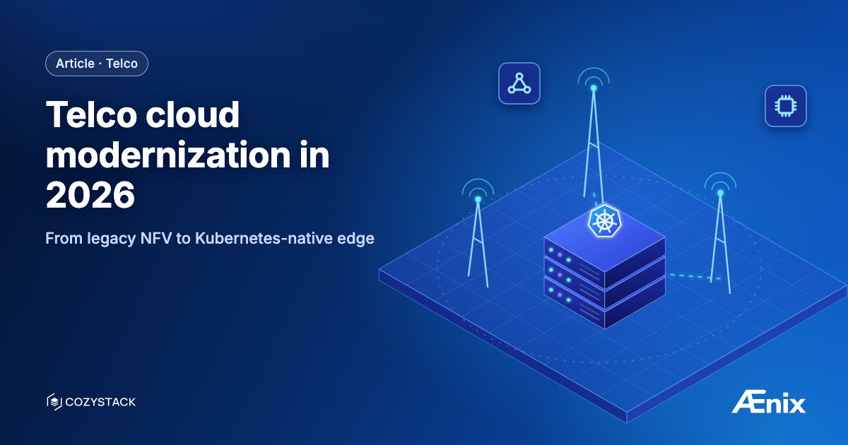 Telco cloud modernization in 2026 — from legacy NFV to Kubernetes-native edge
