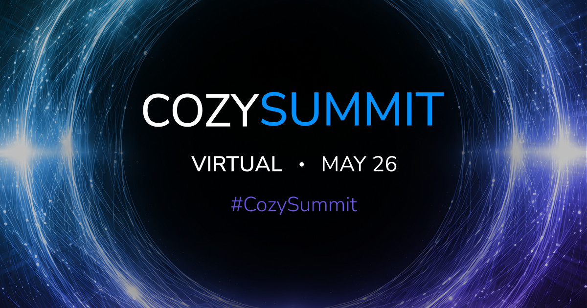 Invitation to CozySummit Virtual — May 26
