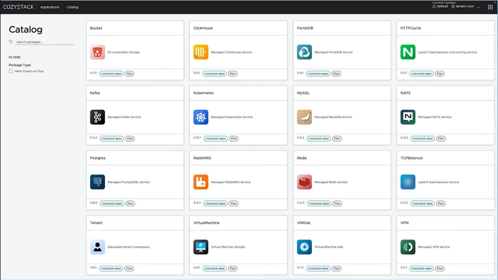 Einheitliche API für das Deployment von Anwendungen in Cozystack